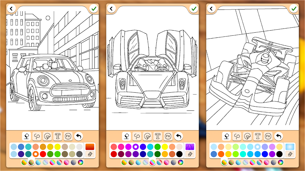 Cars Coloring & Drawing Game Complete Unity Project