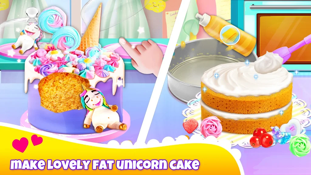 Girl Games: Unicorn Cooking Complete Unity Project